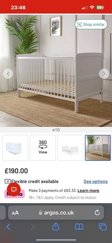 Baby elegance travis - baby, cot