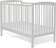 Grey Wooden Baby Cot with
