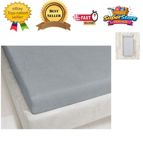 Elegant grey terry towelling - terry,