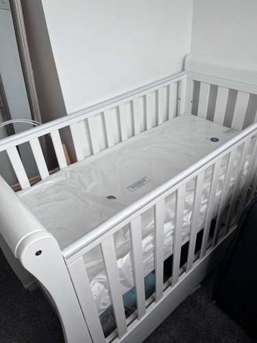 Baby more eva sleigh cot - eva,